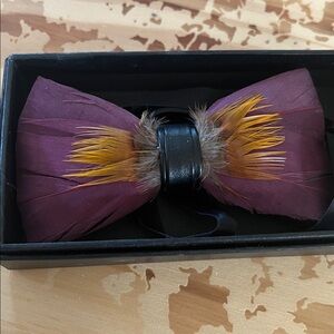 Luxury Feather Bow Ties